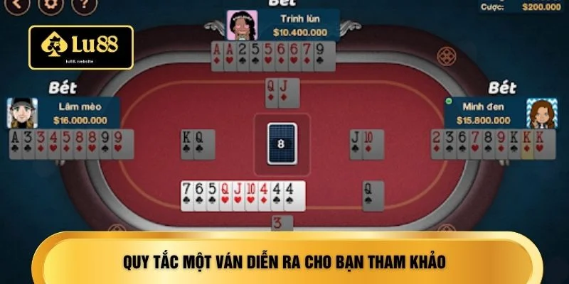 Quy tắc một ván diễn ra cho bạn tham khảo